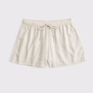 New With Tags Abercrombie Linen Blend Pull on Shorts Size Small
